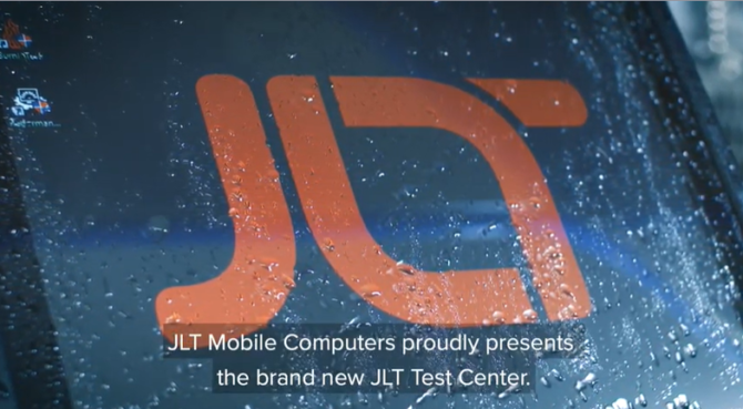 A JLT device with moisture on the screen.