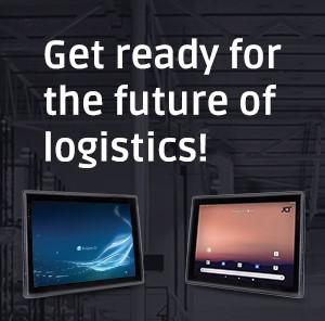 2 JLT devices and text: Get ready for the future of logistics!